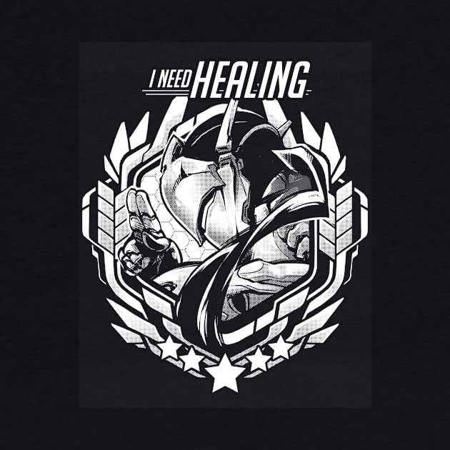 Genji "I Need Healing" by RobotCatArt